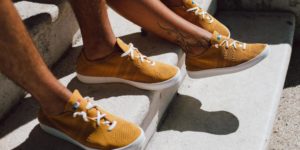 Baskets moutarde Ector sneakers slow fashion
