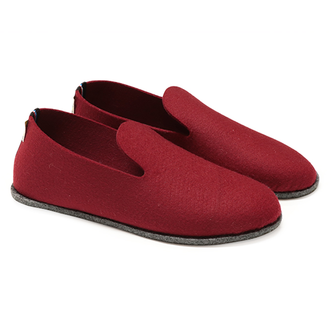 Chaussons rouge eco-responsables de la marque Ector