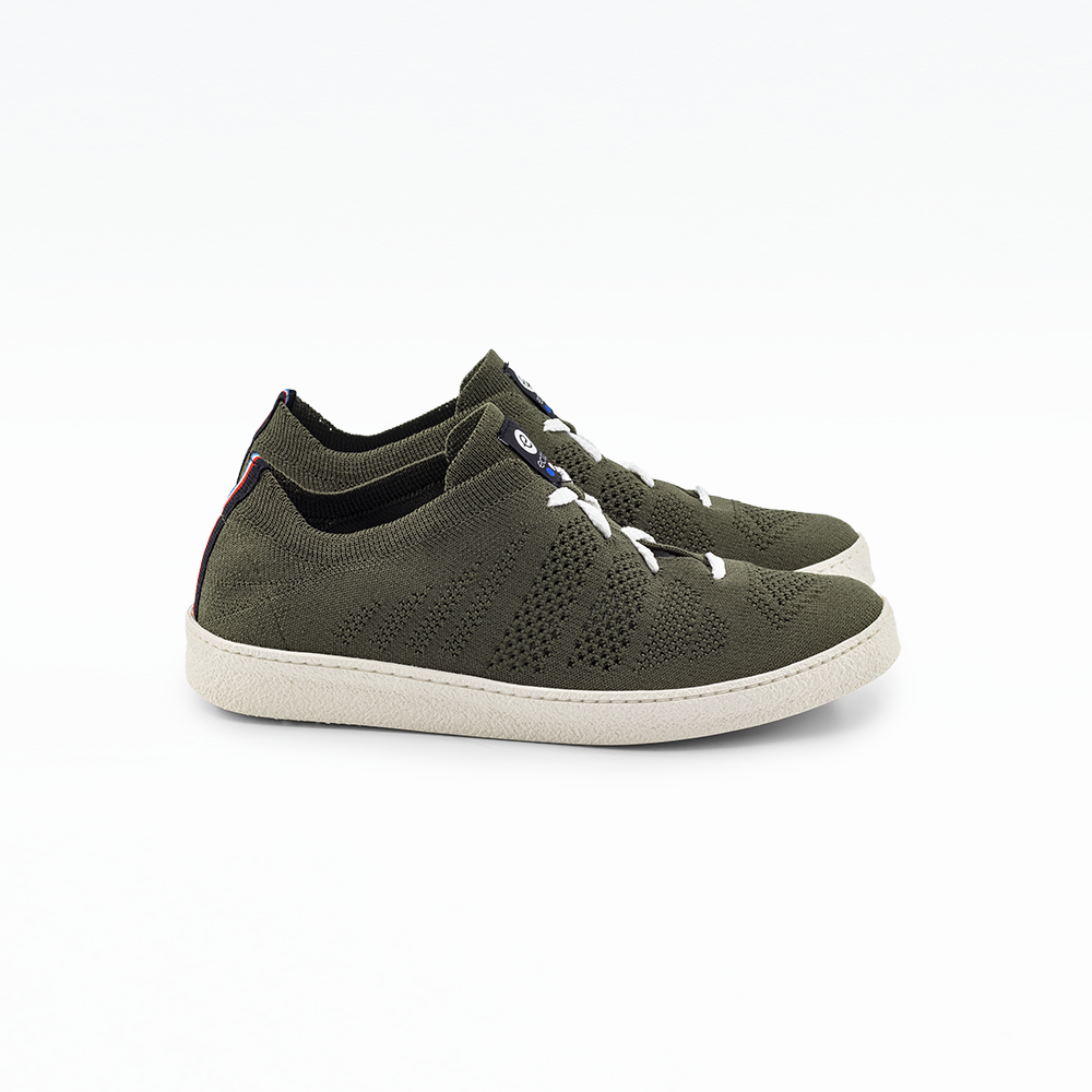 Baskets Ector sneakers Kaki Sneakers kaki Made in France