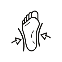 Pictogramme pieds fins