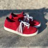 chaussure bordeaux et blanche made in france