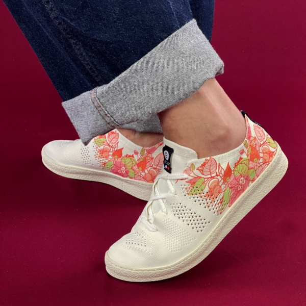 basket recyclée française fleurs roses
