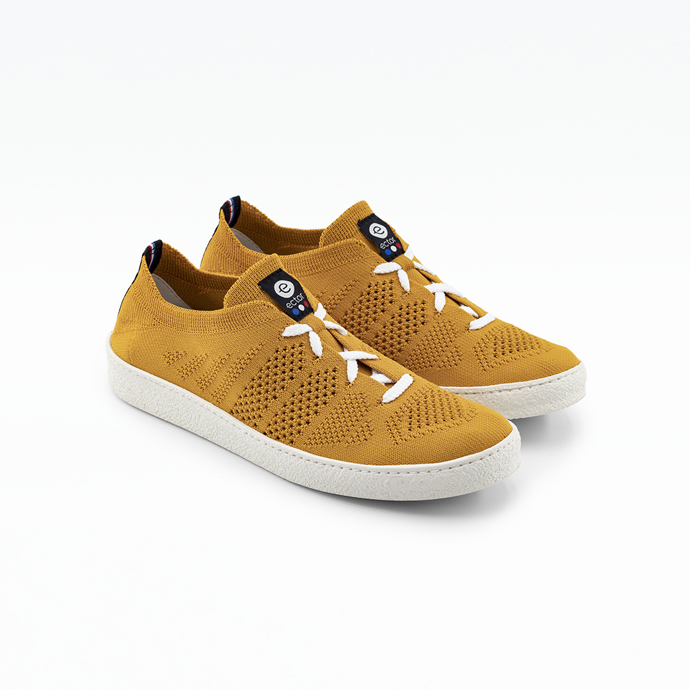 Baskets Ector sneakers Moutarde sneakers made in france couleur moutarde