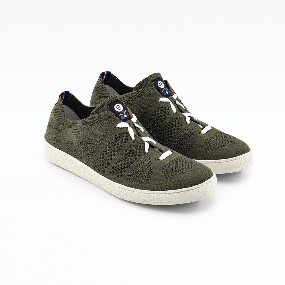 Baskets Ector sneakers Kaki sneakers fabriqués en france femme