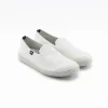 slippers femme blanche made in france