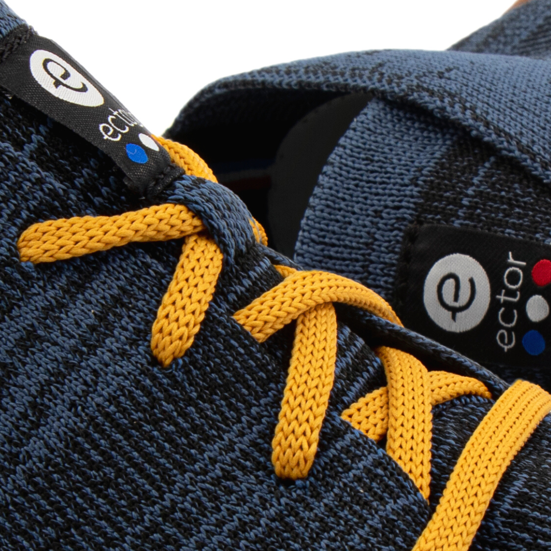 Chaussures montantes homme tissu bleu marine