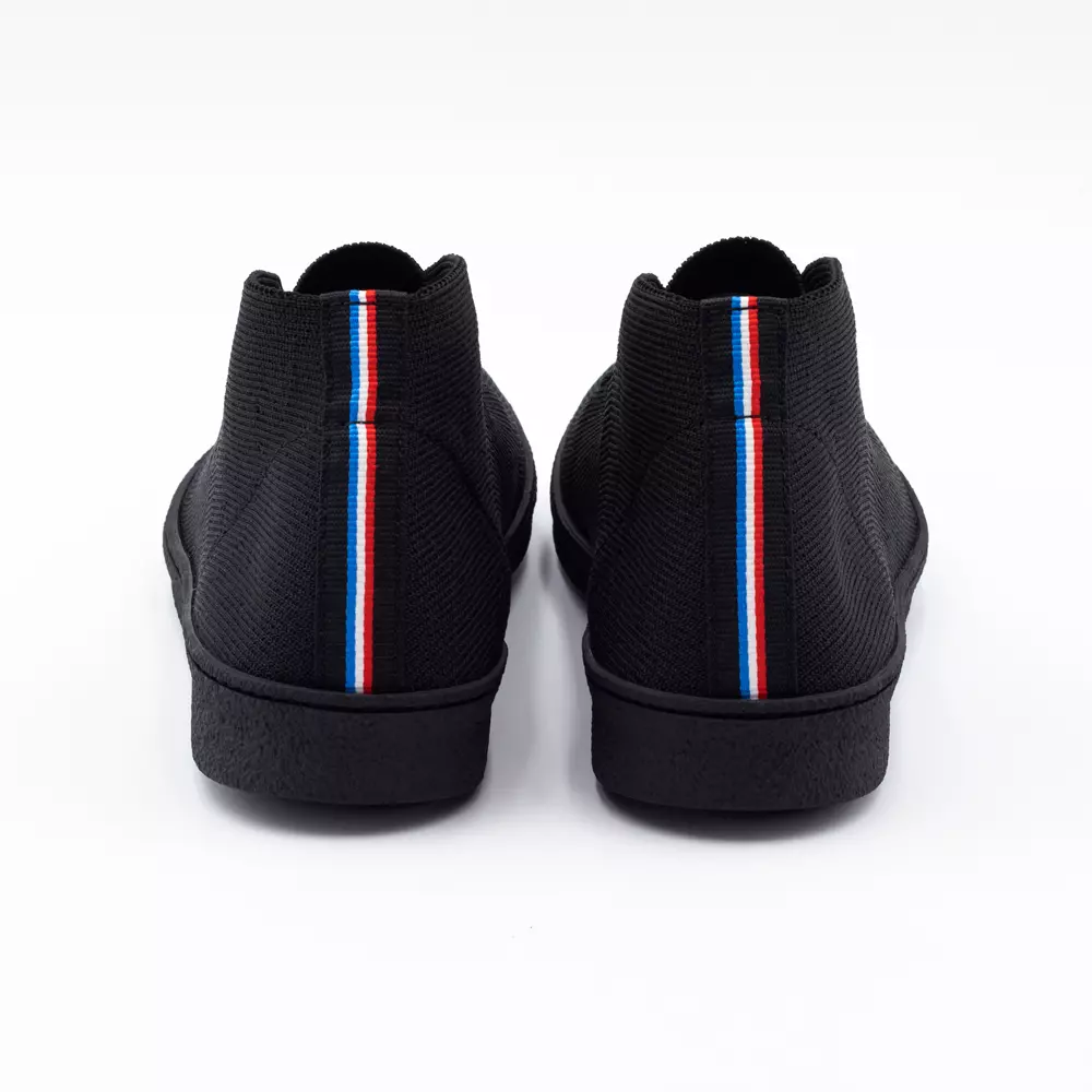 baskets montantes françaises Ector Blizzard Noir chaussures montantes fabriquées en France noir
