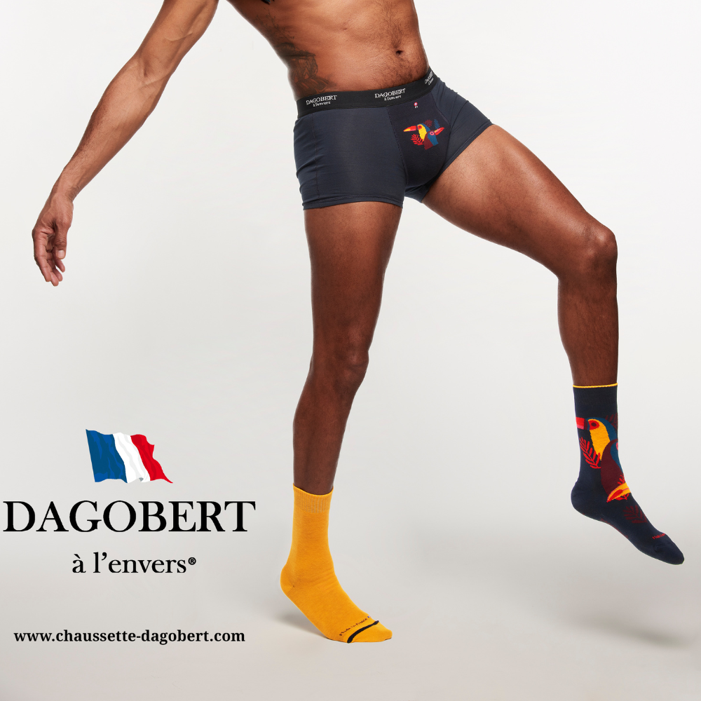 Chaussettes réversibles made in france dagobert à l'envers