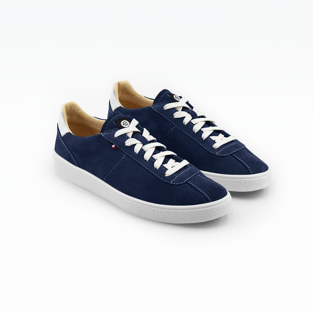 chaussures cuir made in france bleu nuit