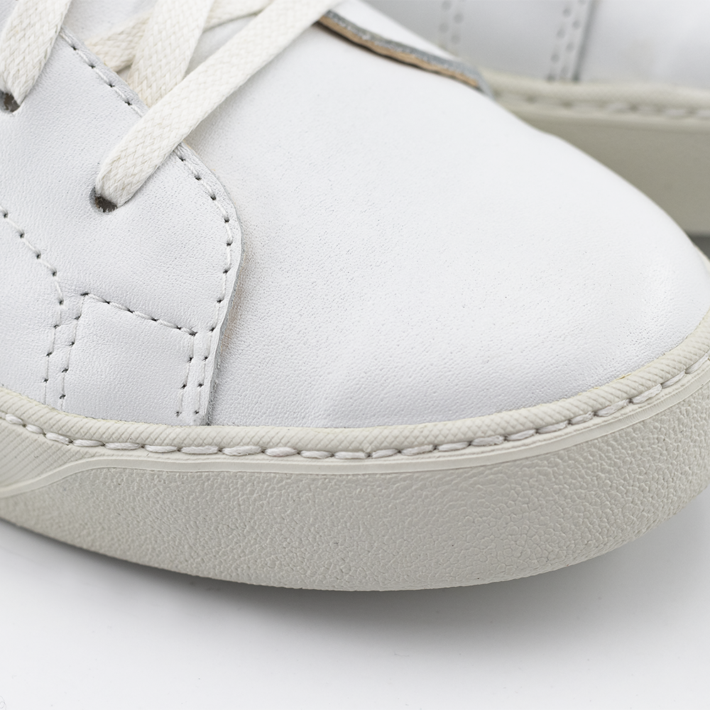 Chaussures cuir Ector sneakers 151 Blanc Baskets en cuir made in france blanches
