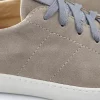 chaussures en cuir et velours gris