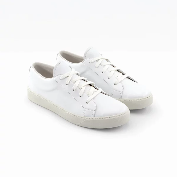 Chaussures en cuir fabriquées en france blanche