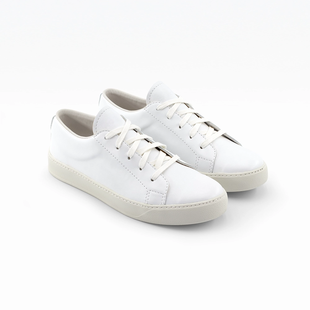 3-4-paire-151-BLANCHE Chaussures en cuir fabriquées en france blanche