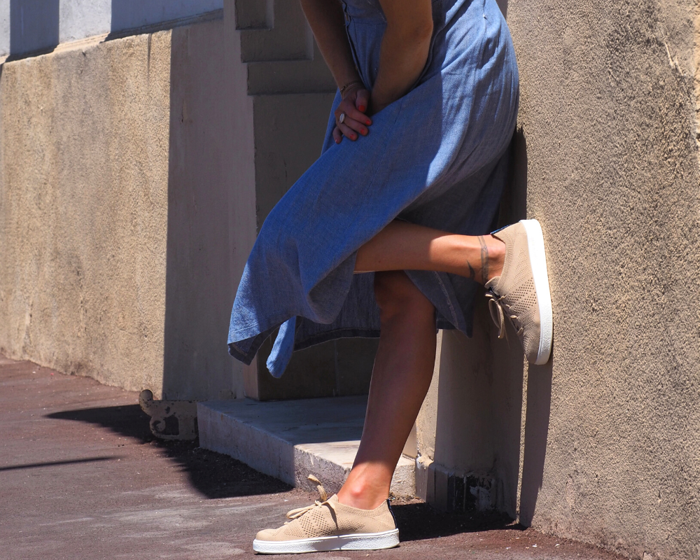 Sneakers made in france beige