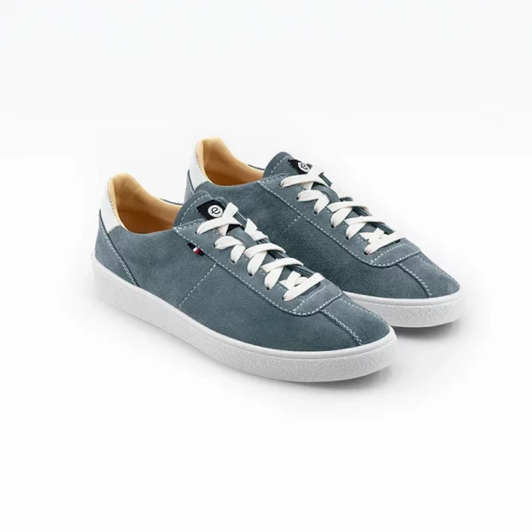 chaussures cuir made in france bleu gris