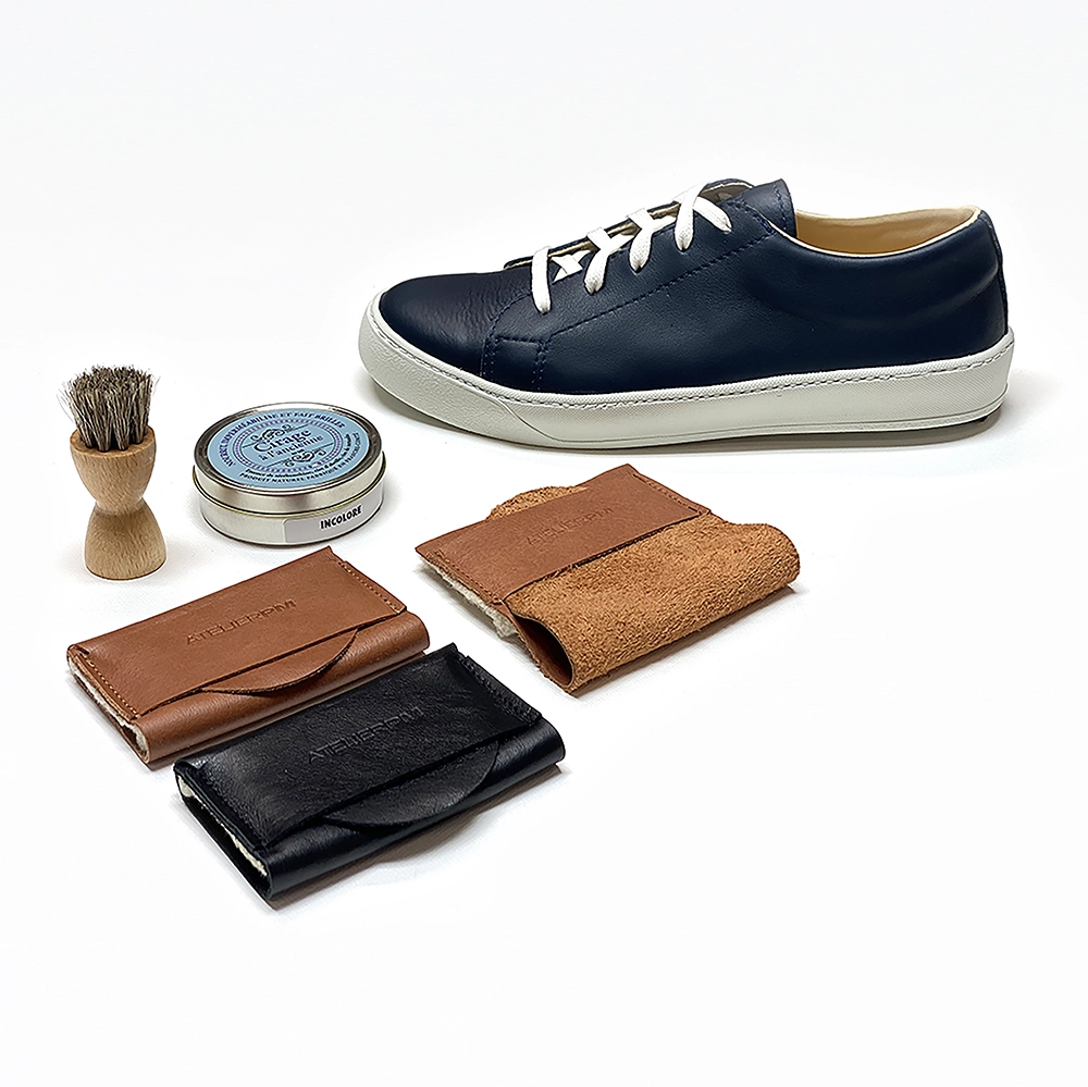 Kit complet pour l'entretien des chaussures en cuir