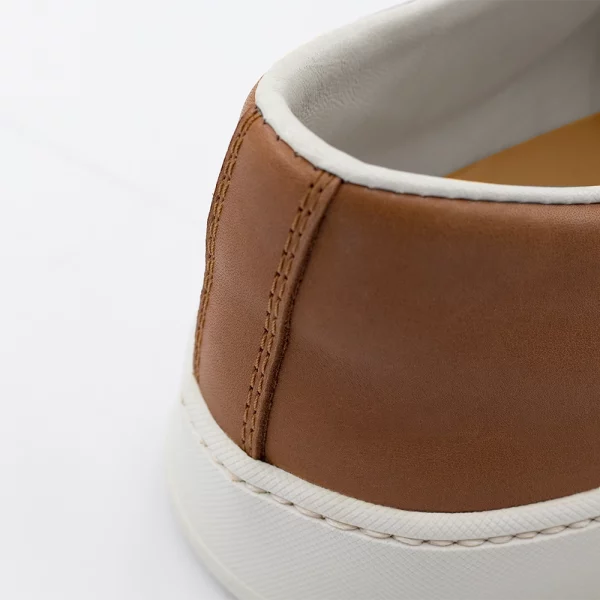 Baskets en cuir made in france marron