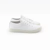 paire-151-BLANCHE Chaussures en cuir basses blanches