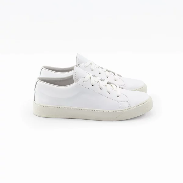 Chaussures en cuir basses blanches