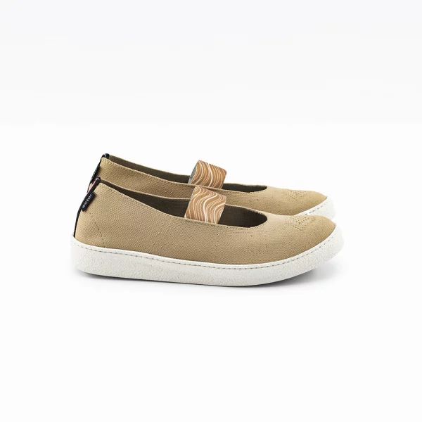 Ballerines beige fabriquees en france