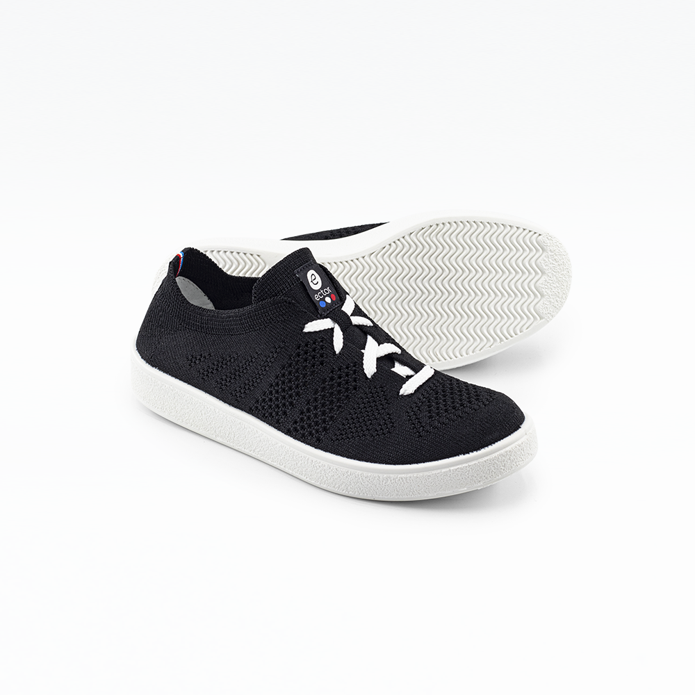 Baskets Ector sneakers Noir Baskets made in france confortables noir