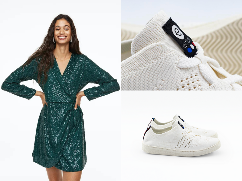 idée look robe et basket française blanche
