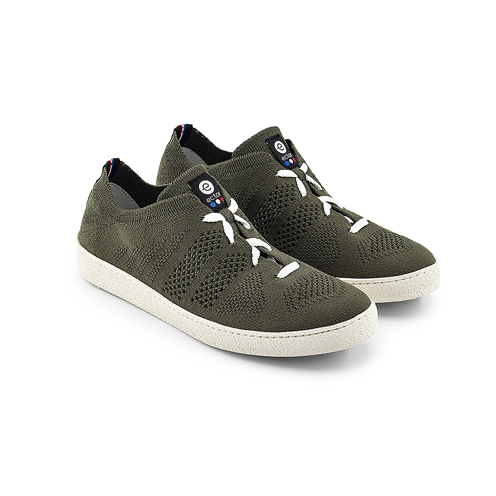 baskets françaises vert kaki
