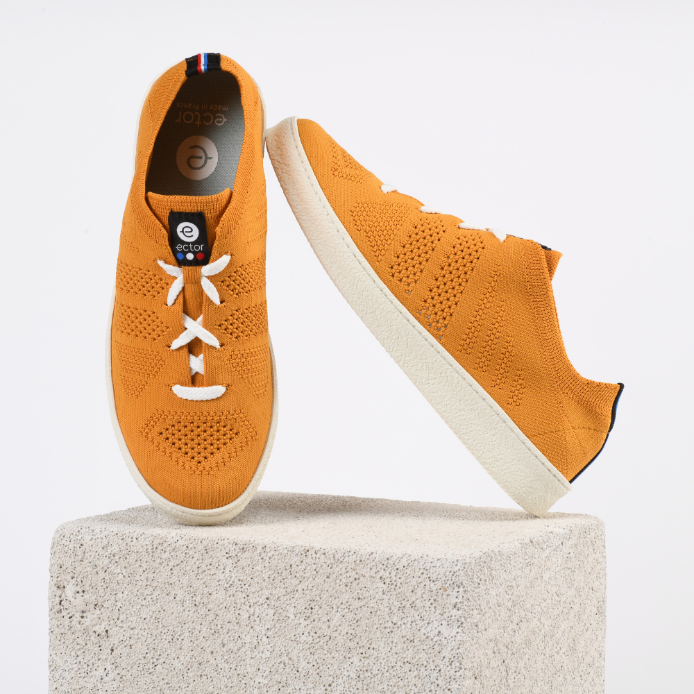 Baskets Ector sneakers Moutarde baskets made in france jaune moutarde