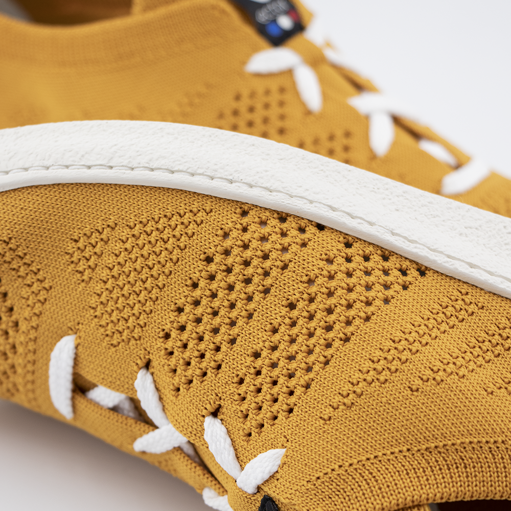 Baskets Ector sneakers Moutarde baskets ethiques jaune moutarde