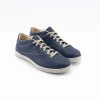 baskets cuir françaises basses bleu majolique
