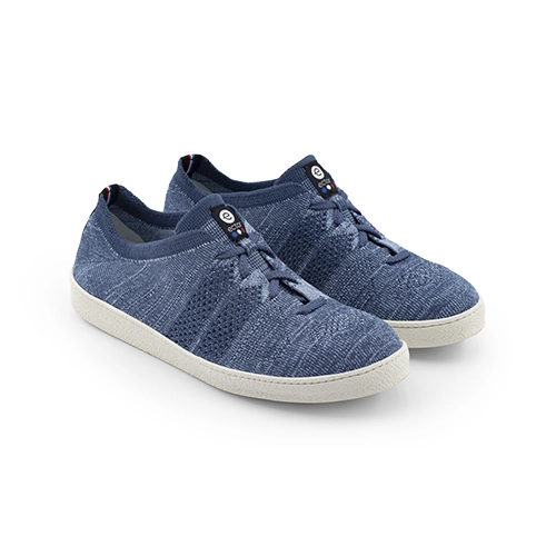 baskets françaises bleu jean