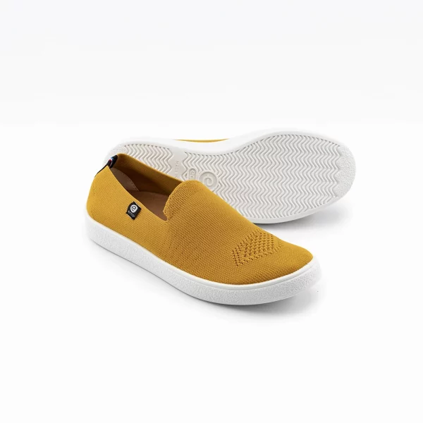 Chaussures sans lacets françaises jaune