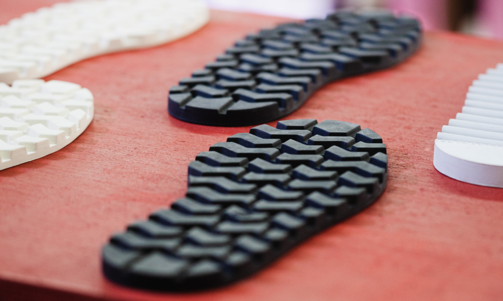 semelle recyclage chaussures caoutchouc recyclé