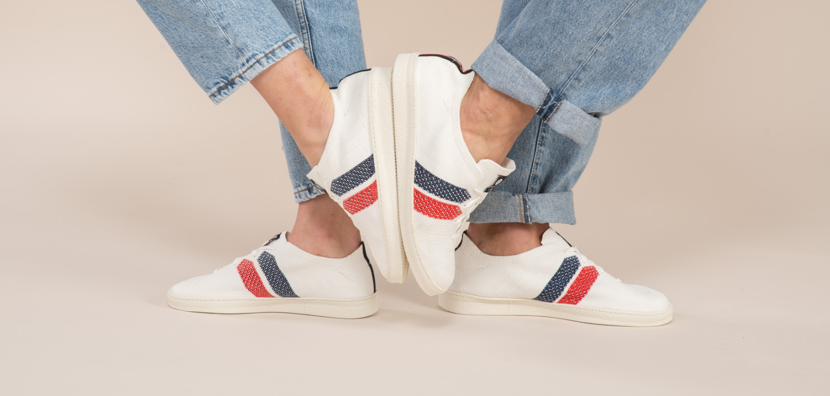 sneakers francaises tricolore