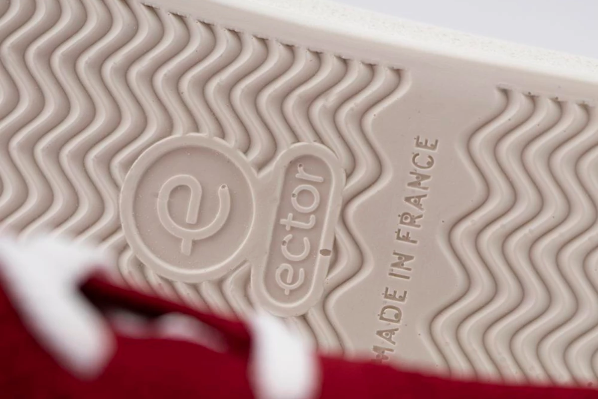 chaussures recyclées et recyclables bordeaux
