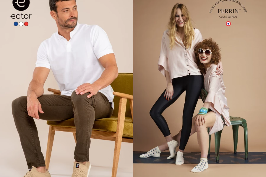 chaussures françaises Ector et chaussettes Perrin