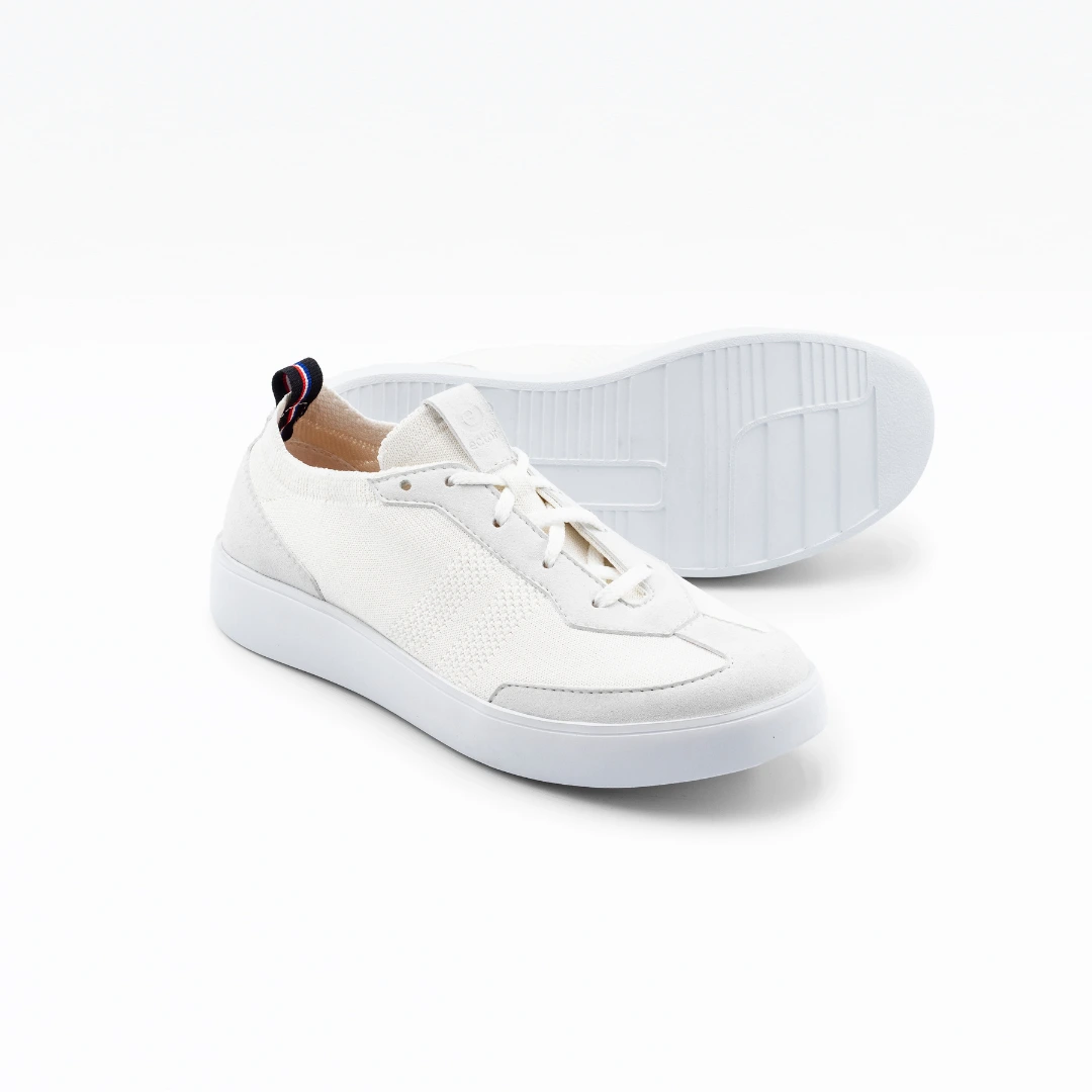 Baskets Ector sneakers Bréva Blanc chaussures françaises blanche