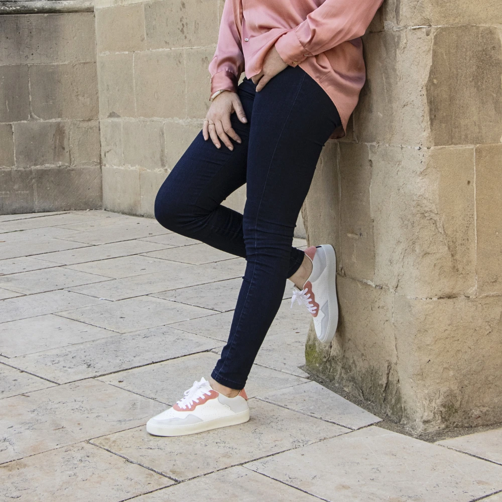 baskets femme cuir corail Ector 240