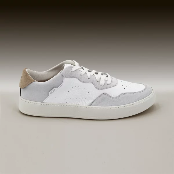 baskets made in france cuir beige