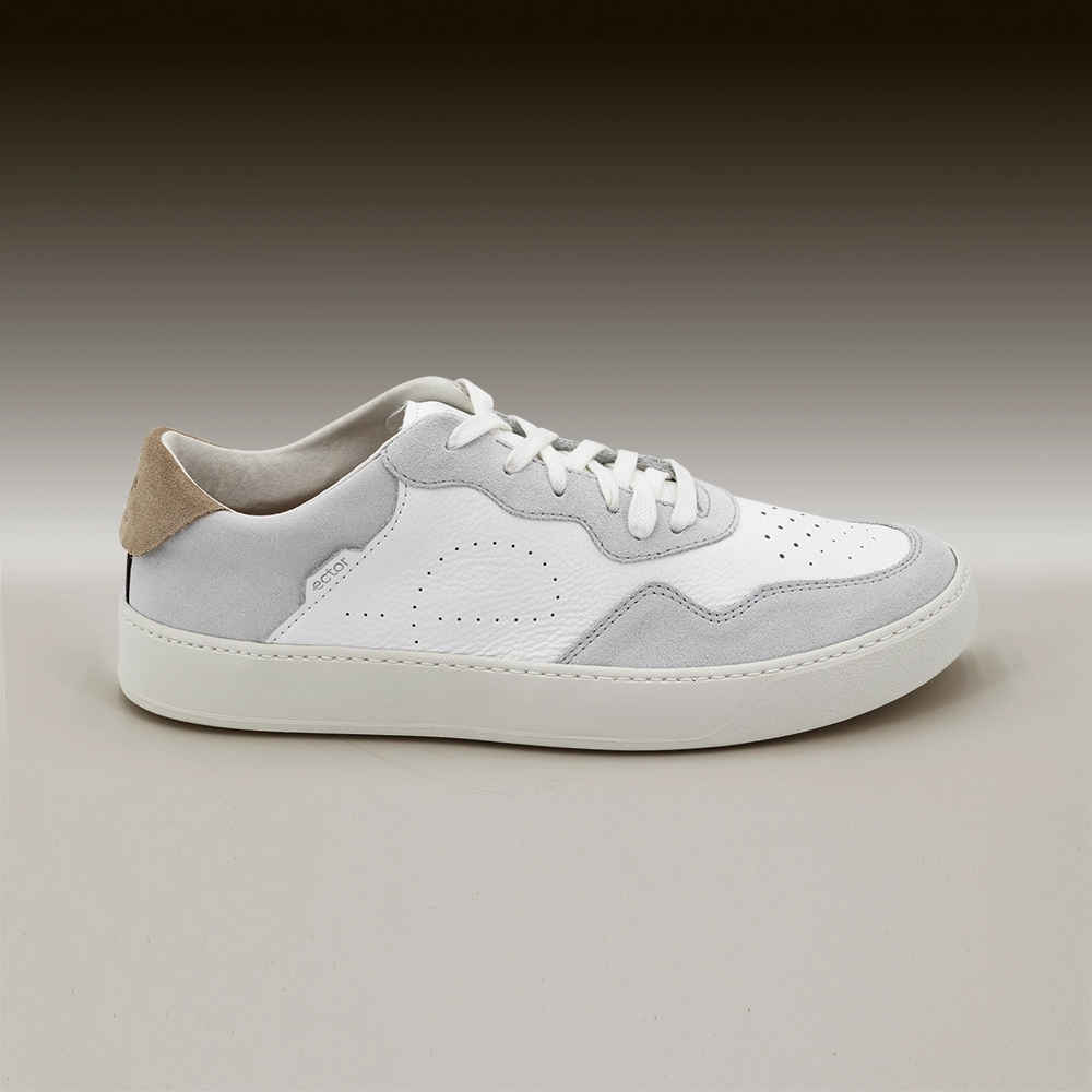 Sneakers Ector 240 Beige baskets made in france cuir beige