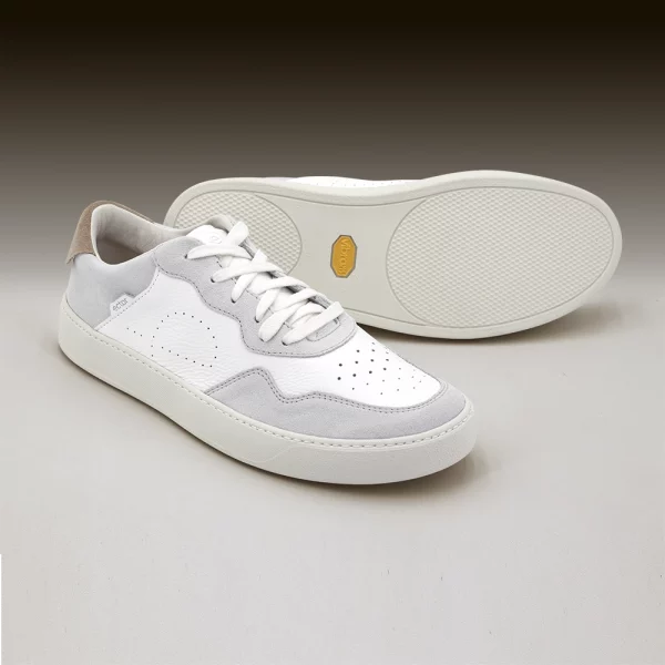 baskets françaises cuir beige