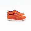orange lacet rouge paire lateral